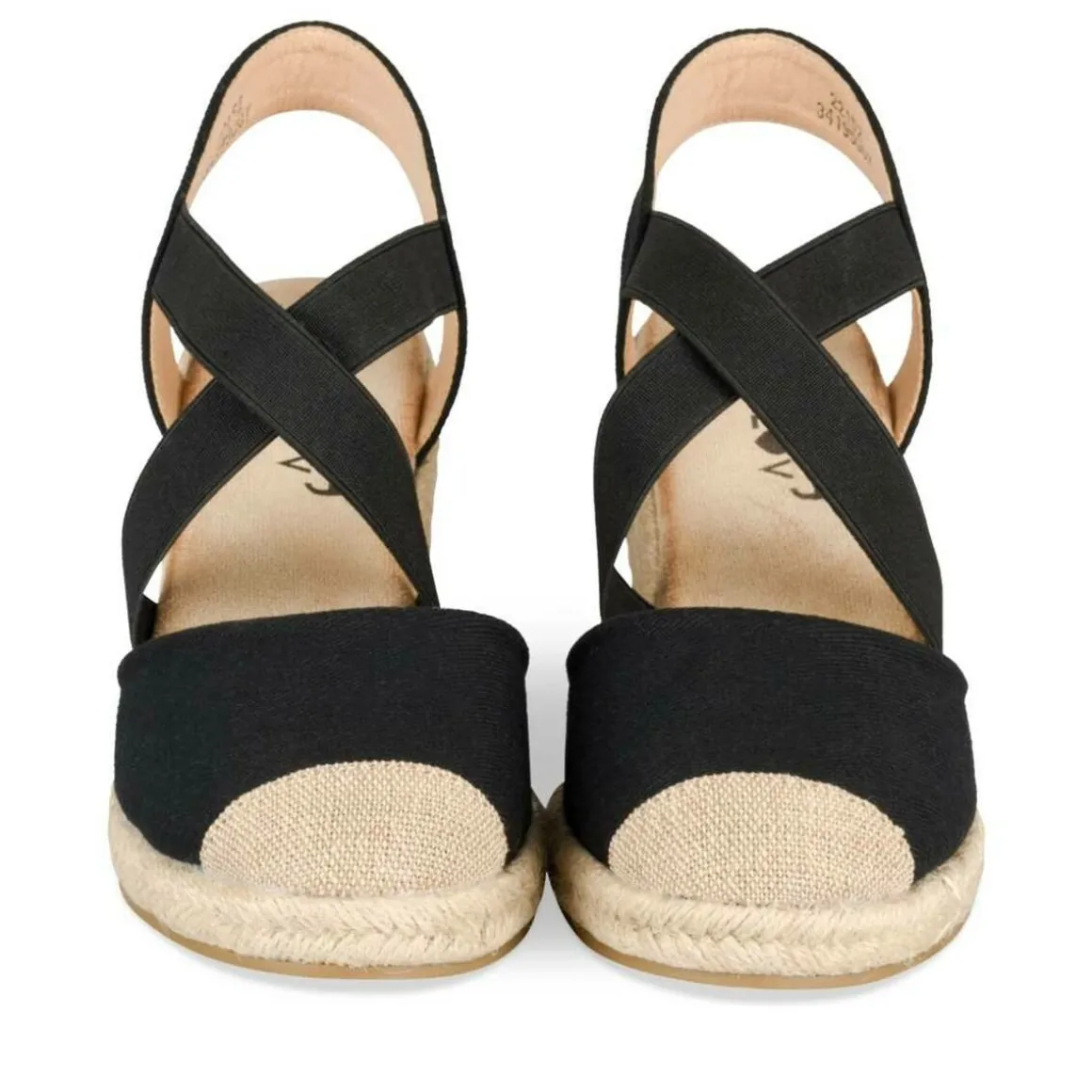 Espadrilles ZWART