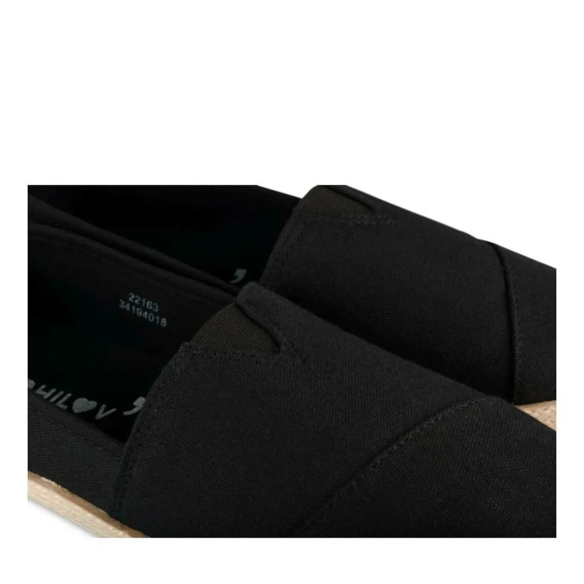 Espadrilles ZWART