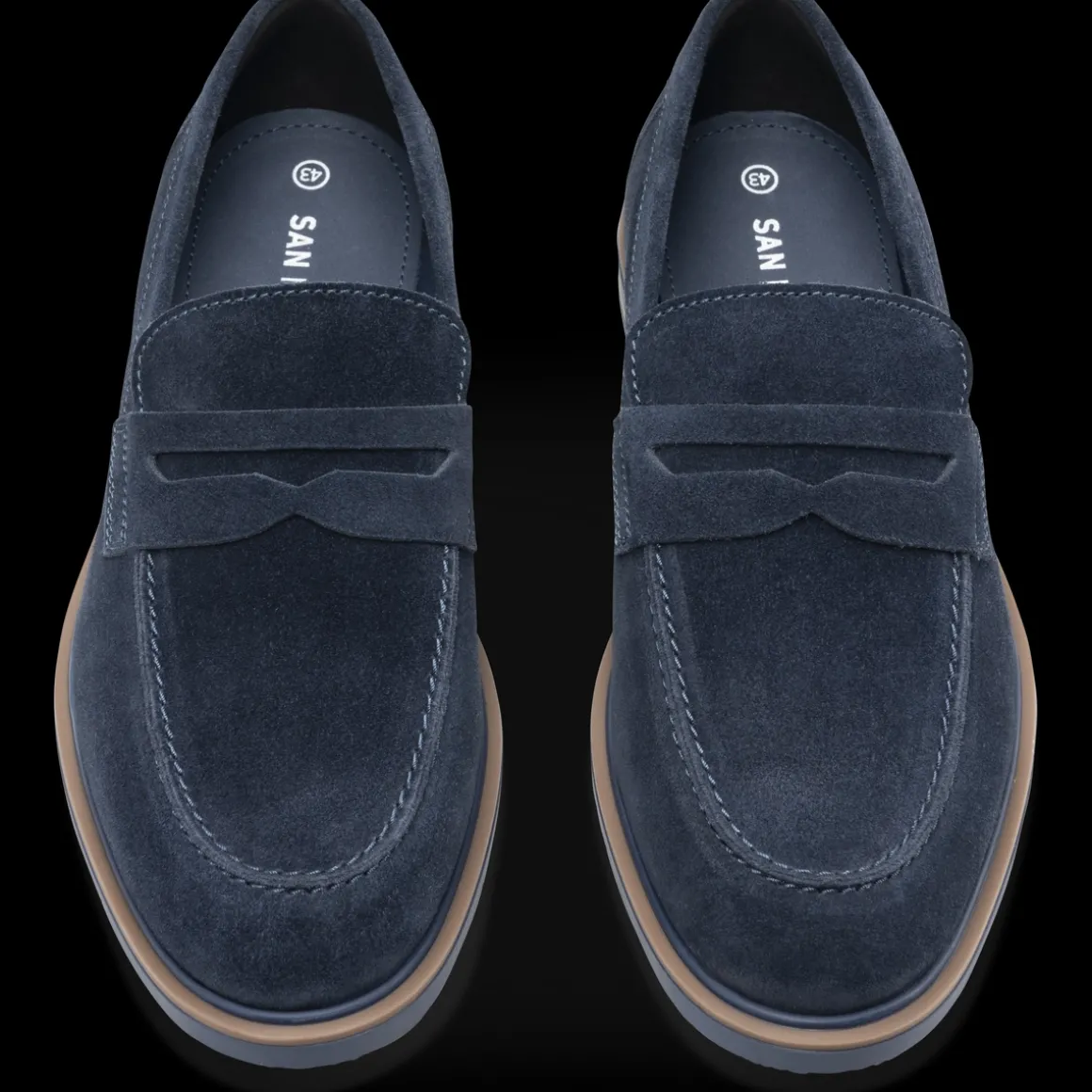 Mocassins BLAUW