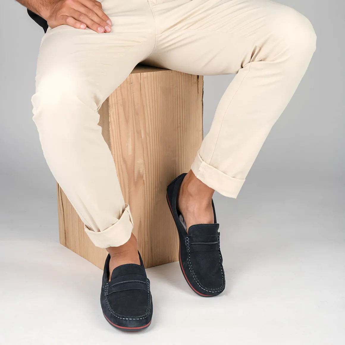Mocassins BLAUW