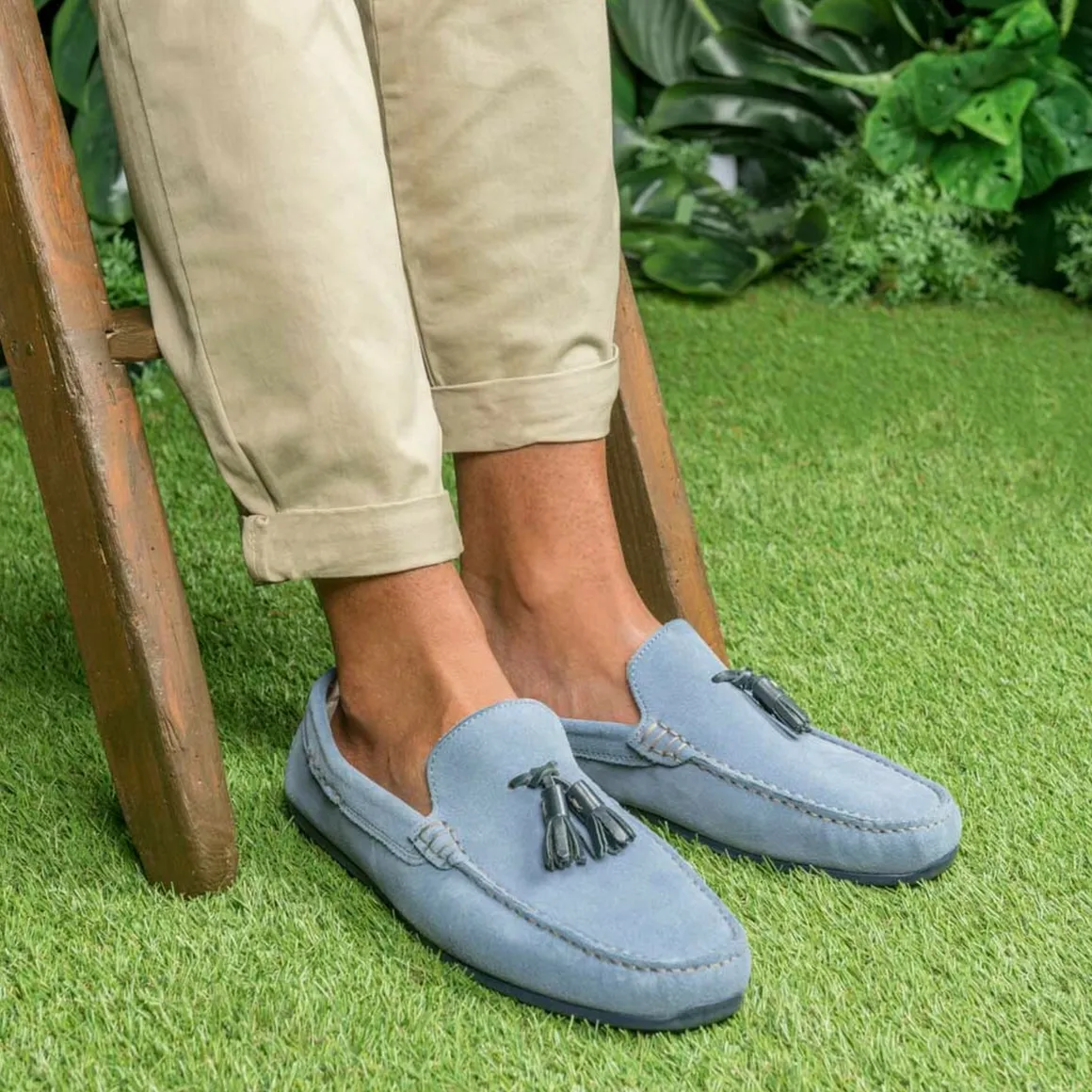 Mocassins BLAUW CAPE BOARD LEER