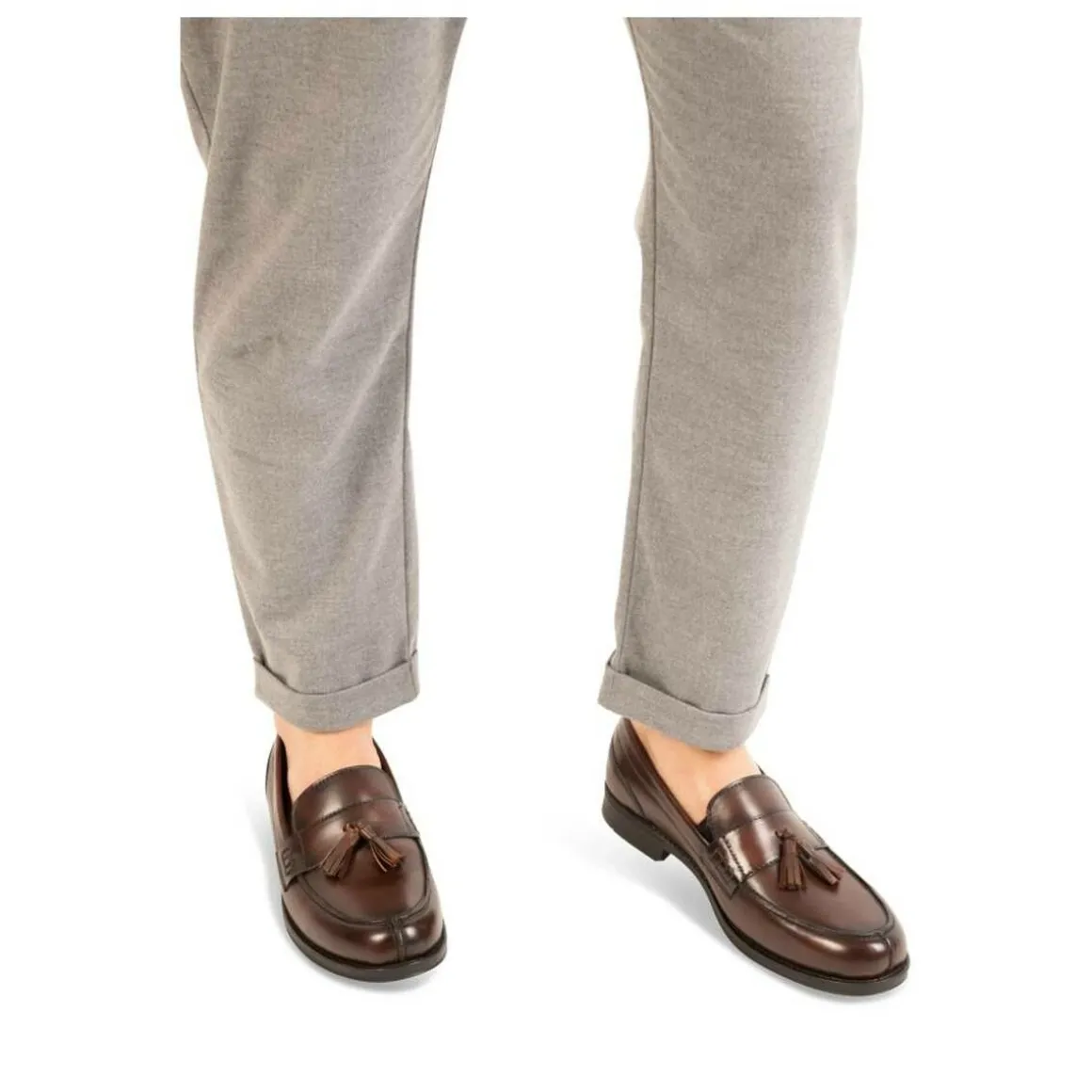 Mocassins KASTANJEBRUIN NEOSOFT HOMME LEER