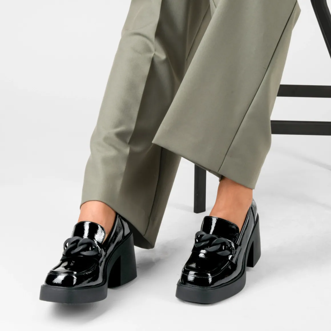 Mocassins ZWART