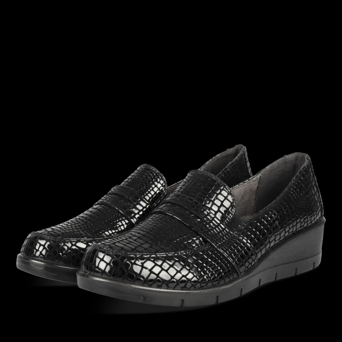 Mocassins ZWART