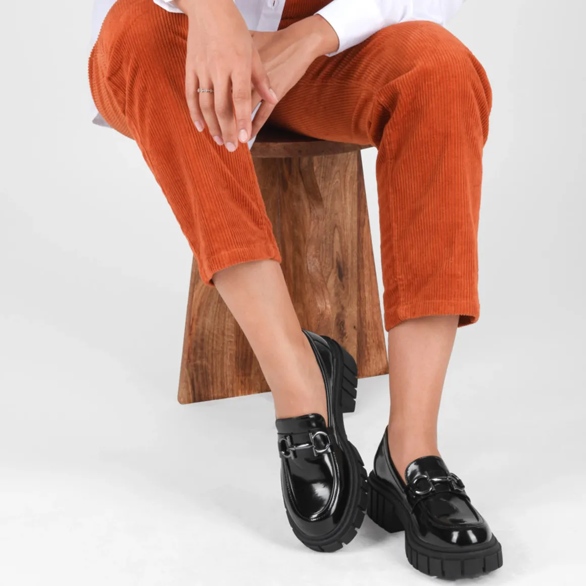 Mocassins ZWART