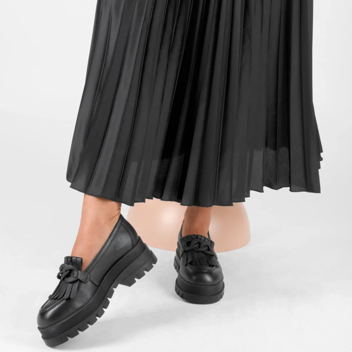 Mocassins ZWART