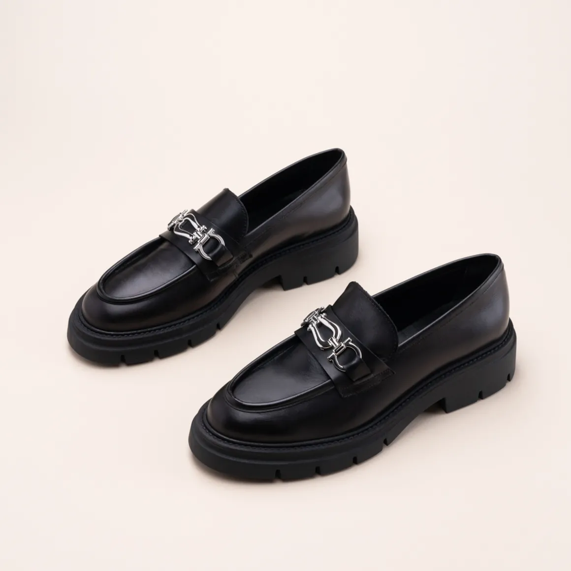 Mocassins ZWART