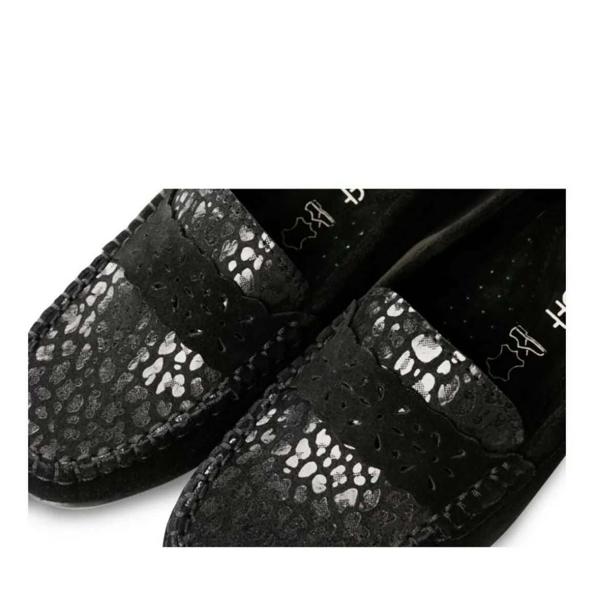 Mocassins ZWART NEOSOFT DAMES LEER