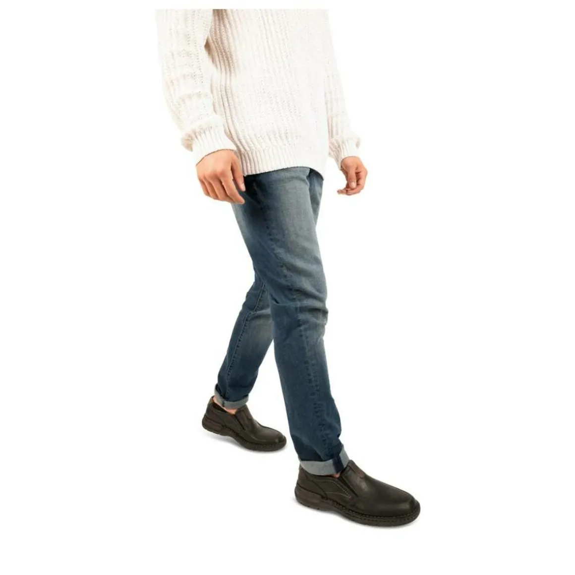 Mocassins ZWART NEOSOFT HOMME LEER