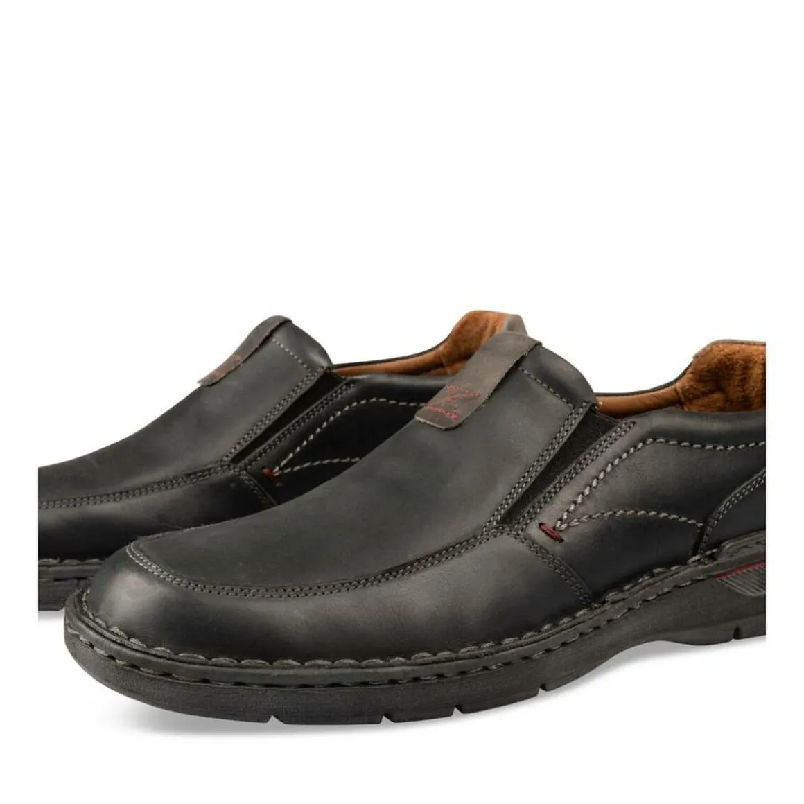 Mocassins ZWART NEOSOFT HOMME LEER