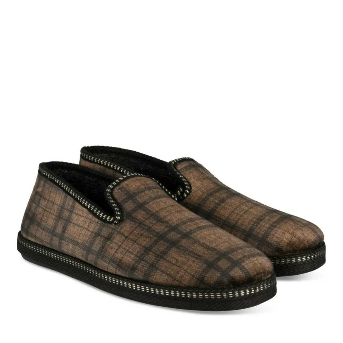 Pantoffels KASTANJEBRUIN