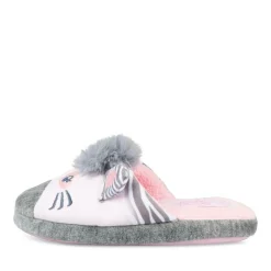 Pantoffels zebra GRIJS LOVELY SKULL