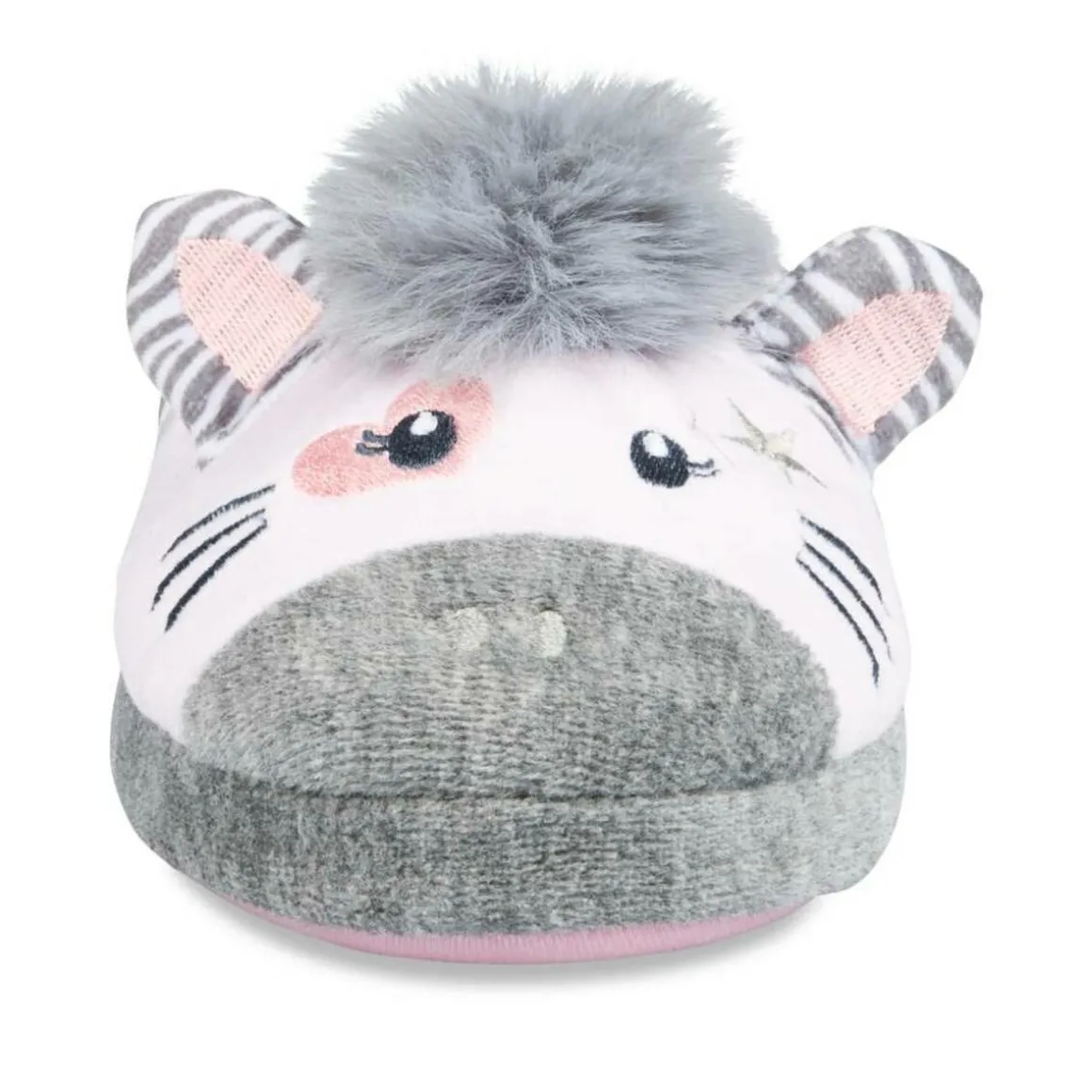 Pantoffels zebra GRIJS LOVELY SKULL