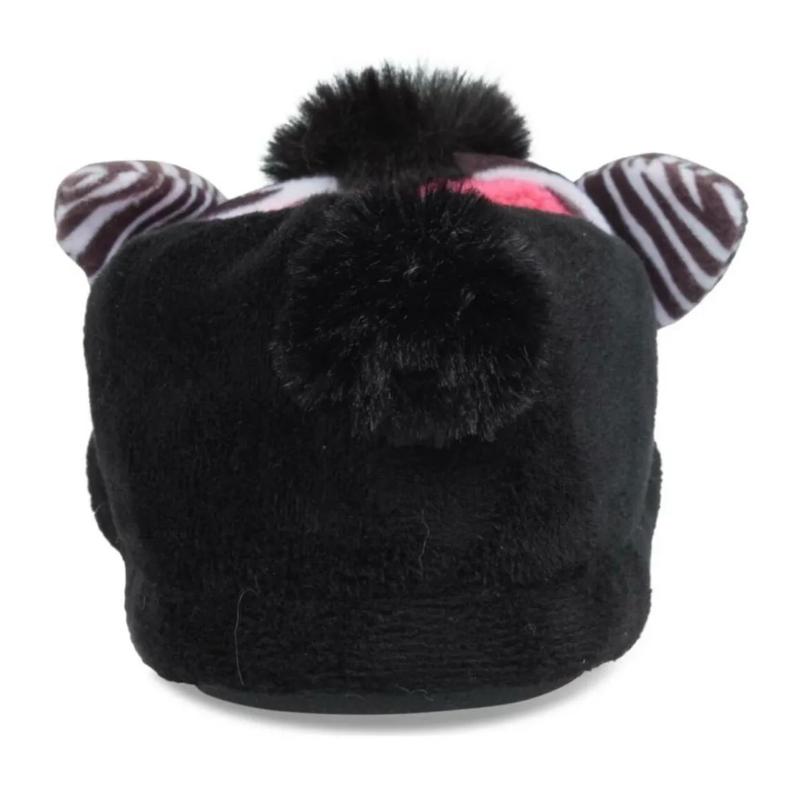 Pantoffels zebra ZWART LOVELY SKULL
