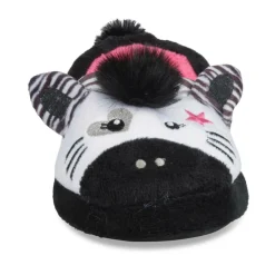 Pantoffels zebra ZWART LOVELY SKULL
