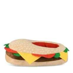 Pluche pantoffels burger MULTICOLOR DENIM SIDE