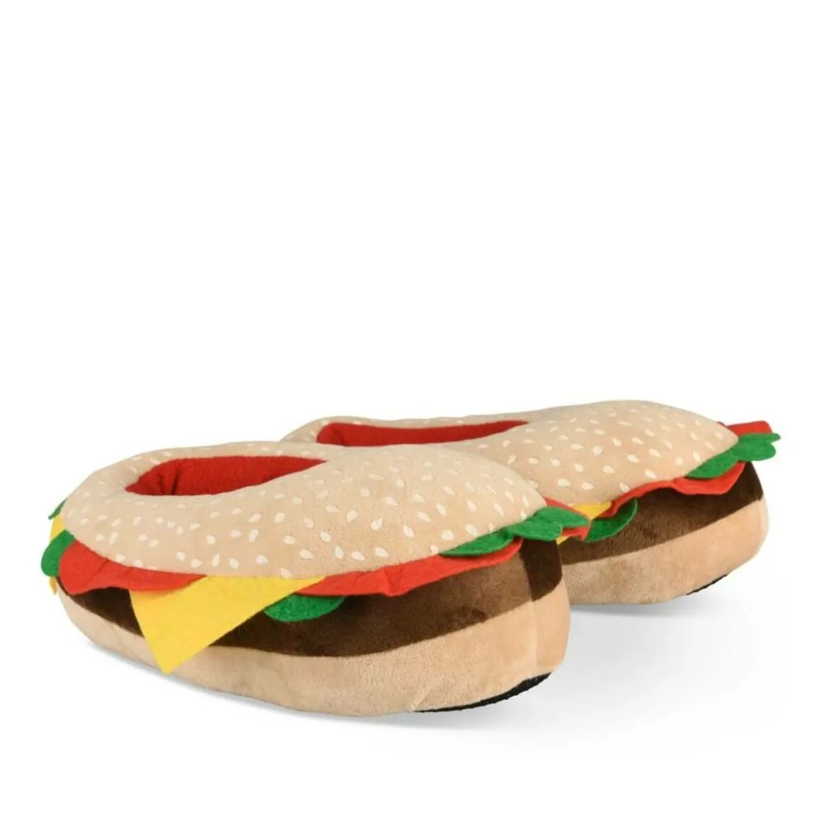 Pluche pantoffels burger MULTICOLOR DENIM SIDE