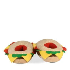 Pluche pantoffels burger MULTICOLOR DENIM SIDE