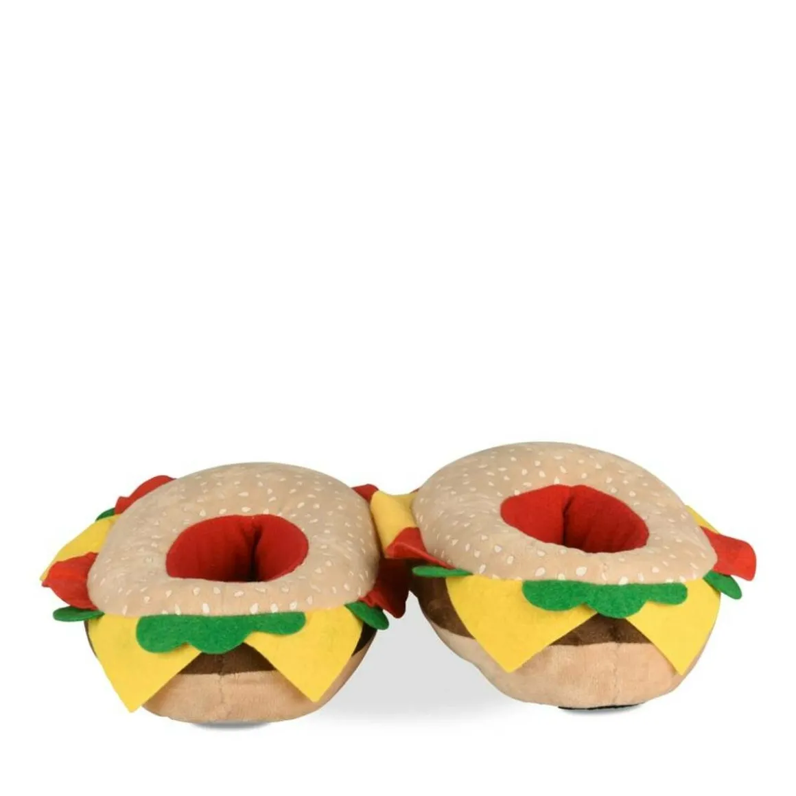 Pluche pantoffels burger MULTICOLOR DENIM SIDE
