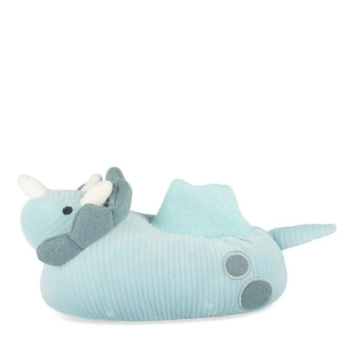 Pluche pantoffels dinosaurus BLAUW CHARLIE & FRIENDS