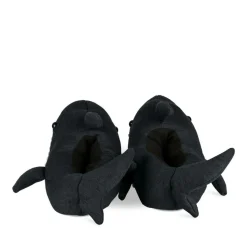 Pluche pantoffels haai NAVY DENIM SIDE