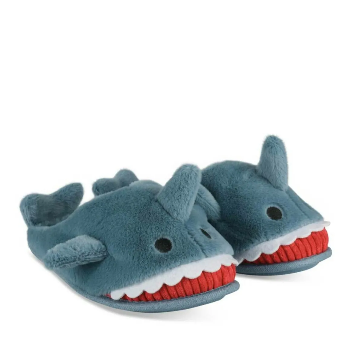 Pluche pantoffels haai NAVY TAMS