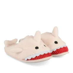 Pluche pantoffels haai ROZE LOVELY SKULL