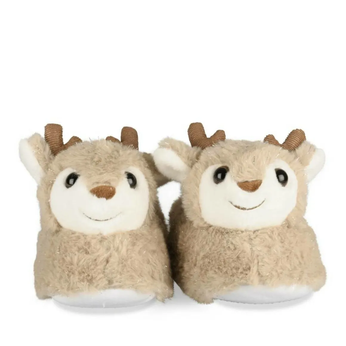Pluche pantoffels rendier BEIGE NINI & GIRLS