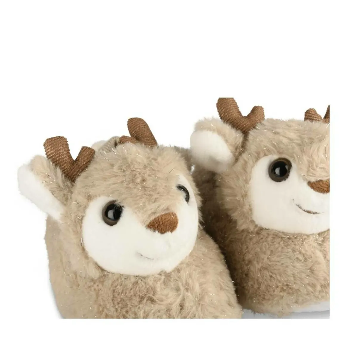 Pluche pantoffels rendier BEIGE NINI & GIRLS