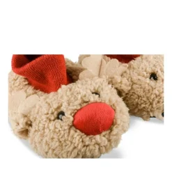Pluche pantoffels rendier KASTANJEBRUIN NINI & GIRLS