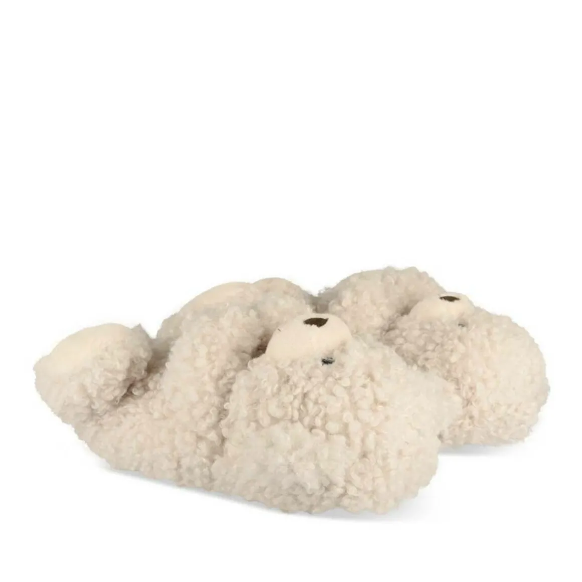 Pluche pantoffels teddybeer BEIGE MERRY SCOTT