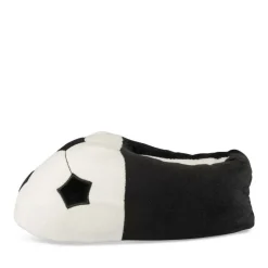 Pluche pantoffels voetbal ZWART TAMS