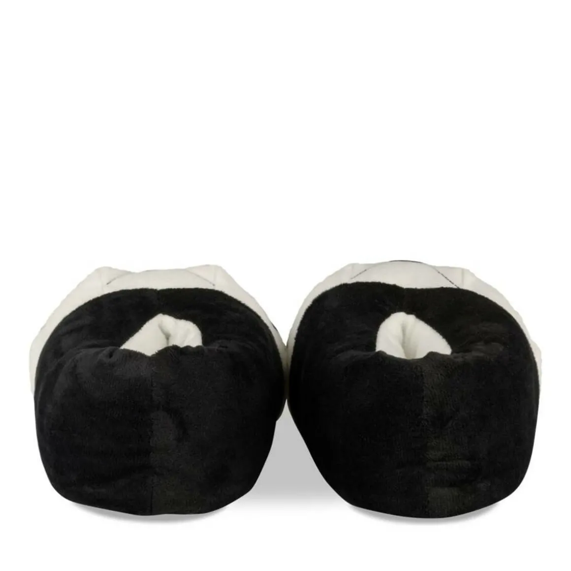 Pluche pantoffels voetbal ZWART TAMS