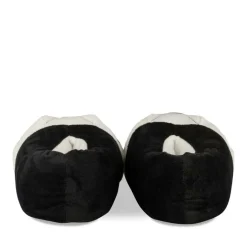 Pluche pantoffels voetbal ZWART LITTLE BOYS