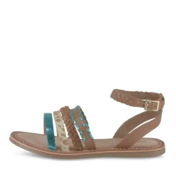 Sandalen KASTANJEBRUIN LOVELY SKULL LEER
