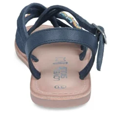 Sandalen NAVY LOVELY SKULL LEER
