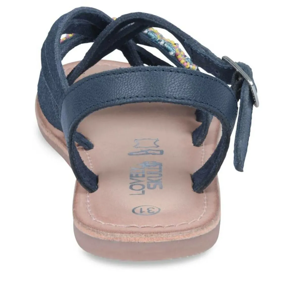 Sandalen NAVY LOVELY SKULL LEER