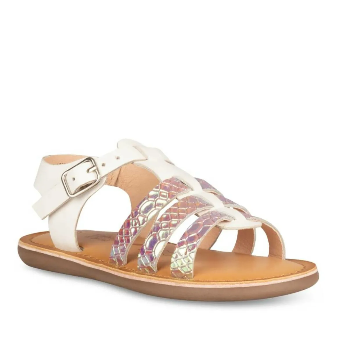 Sandalen WIT FREEMOUSS GIRL LEER