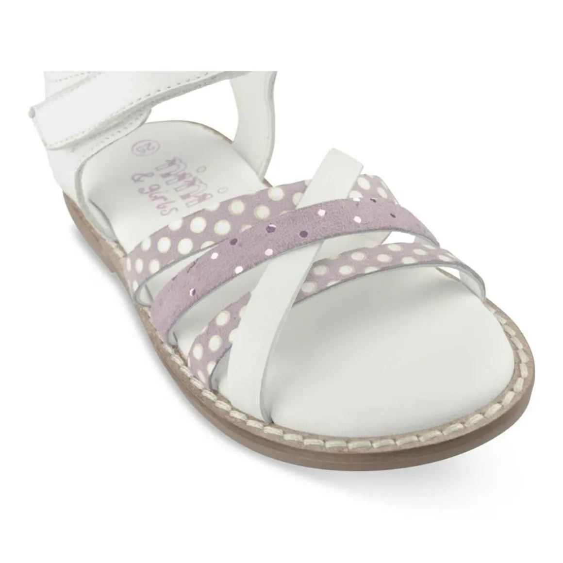 Sandalen WIT NINI & GIRLS LEER