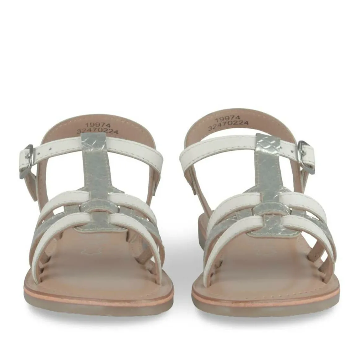 Sandalen WIT NINI & GIRLS LEER