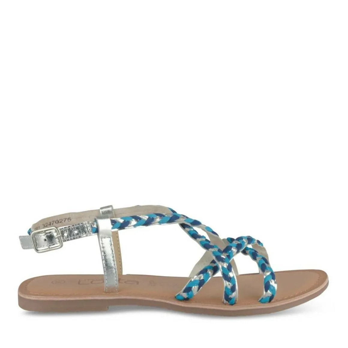 Sandalen ZILVER LITTLE LOLITA LEER