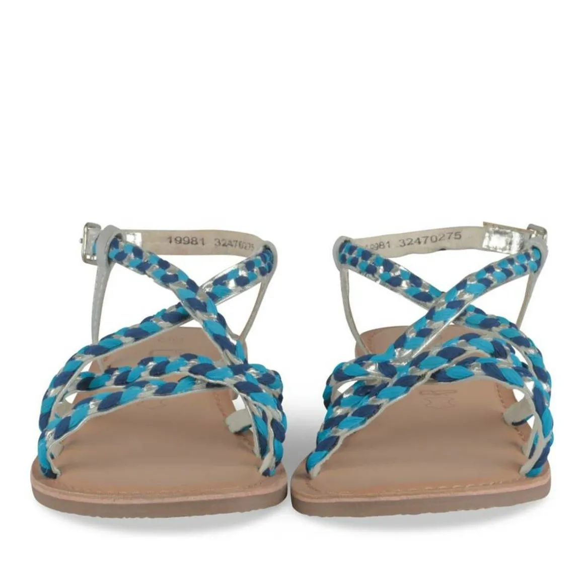 Sandalen ZILVER LITTLE LOLITA LEER