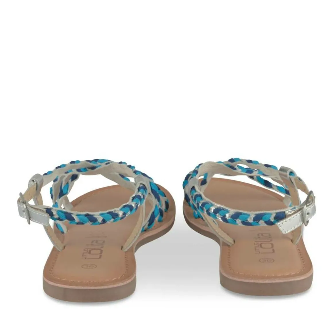 Sandalen ZILVER LITTLE LOLITA LEER