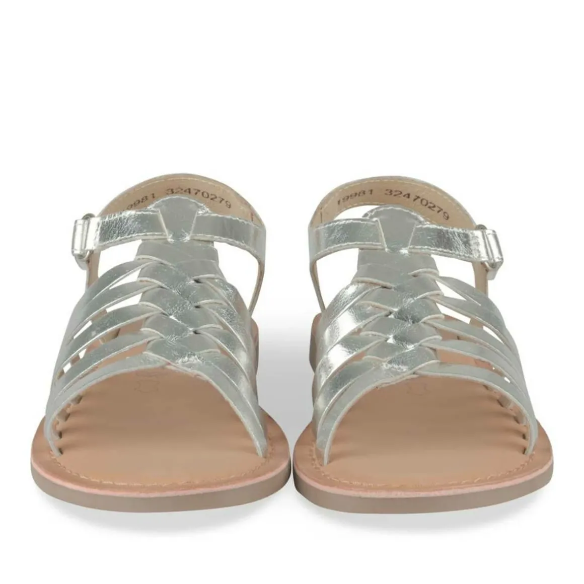 Sandalen ZILVER LOVELY SKULL LEER