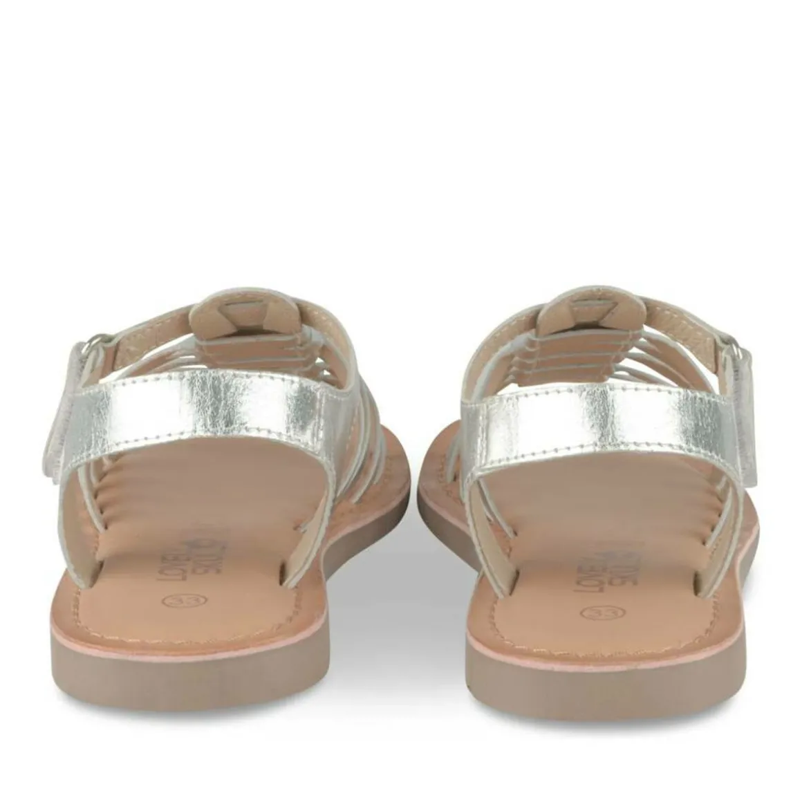 Sandalen ZILVER LOVELY SKULL LEER