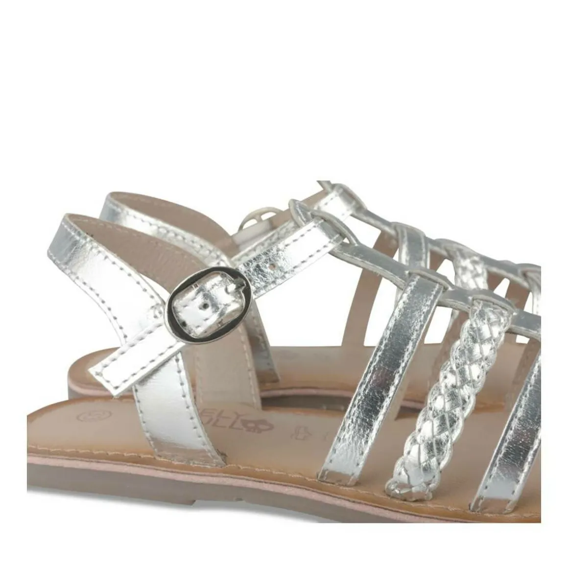Sandalen ZILVER LOVELY SKULL LEER