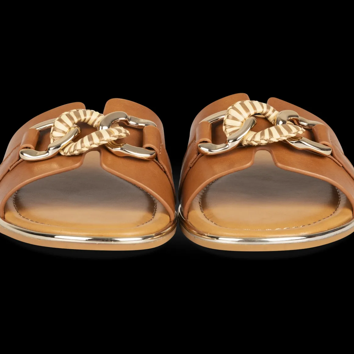 Slippers KASTANJEBRUIN