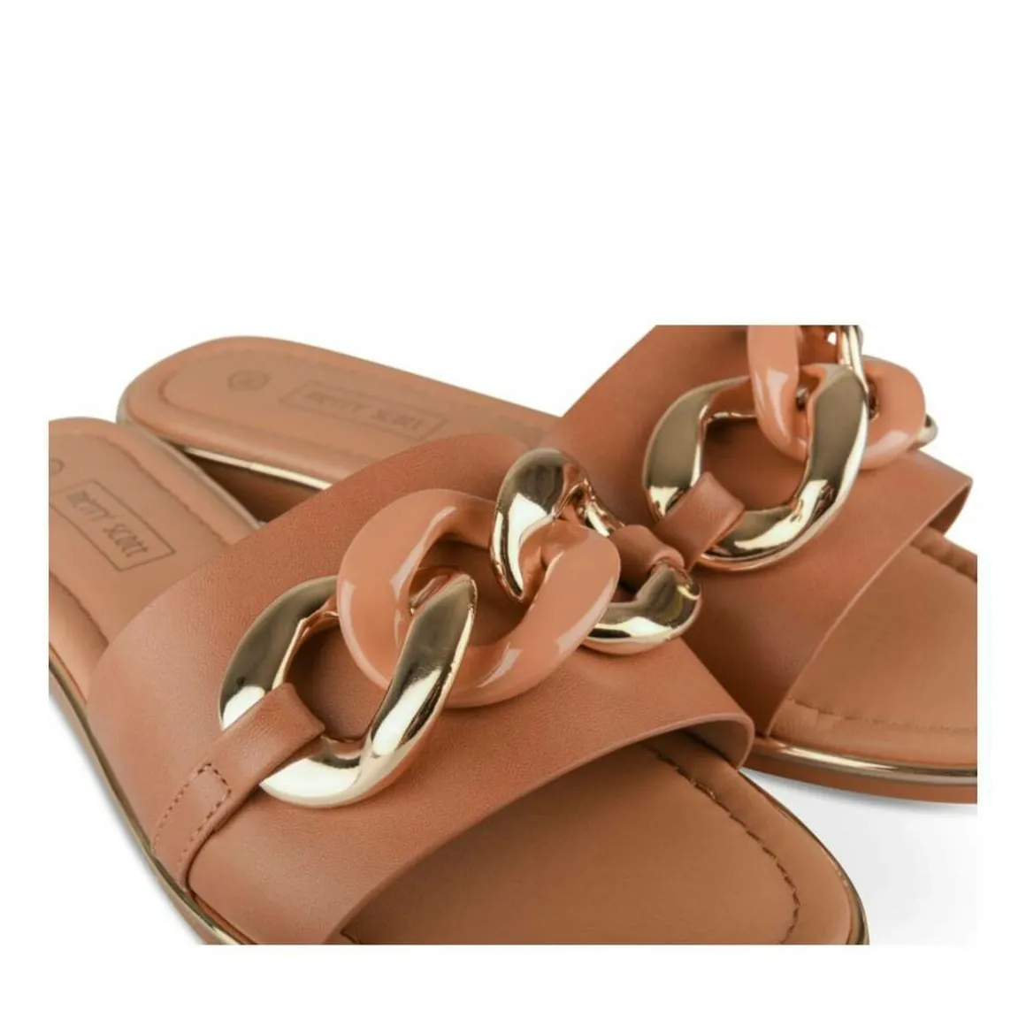 Slippers KASTANJEBRUIN