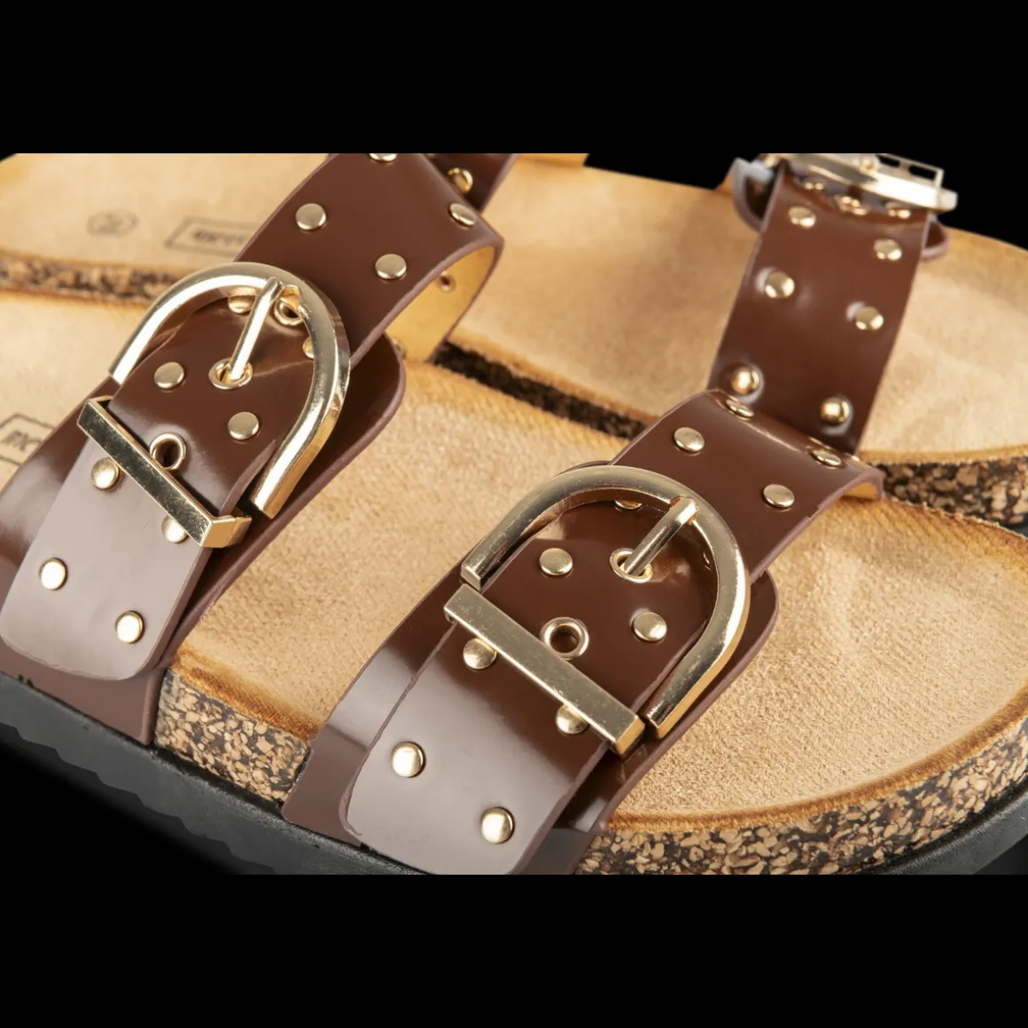 Slippers KASTANJEBRUIN