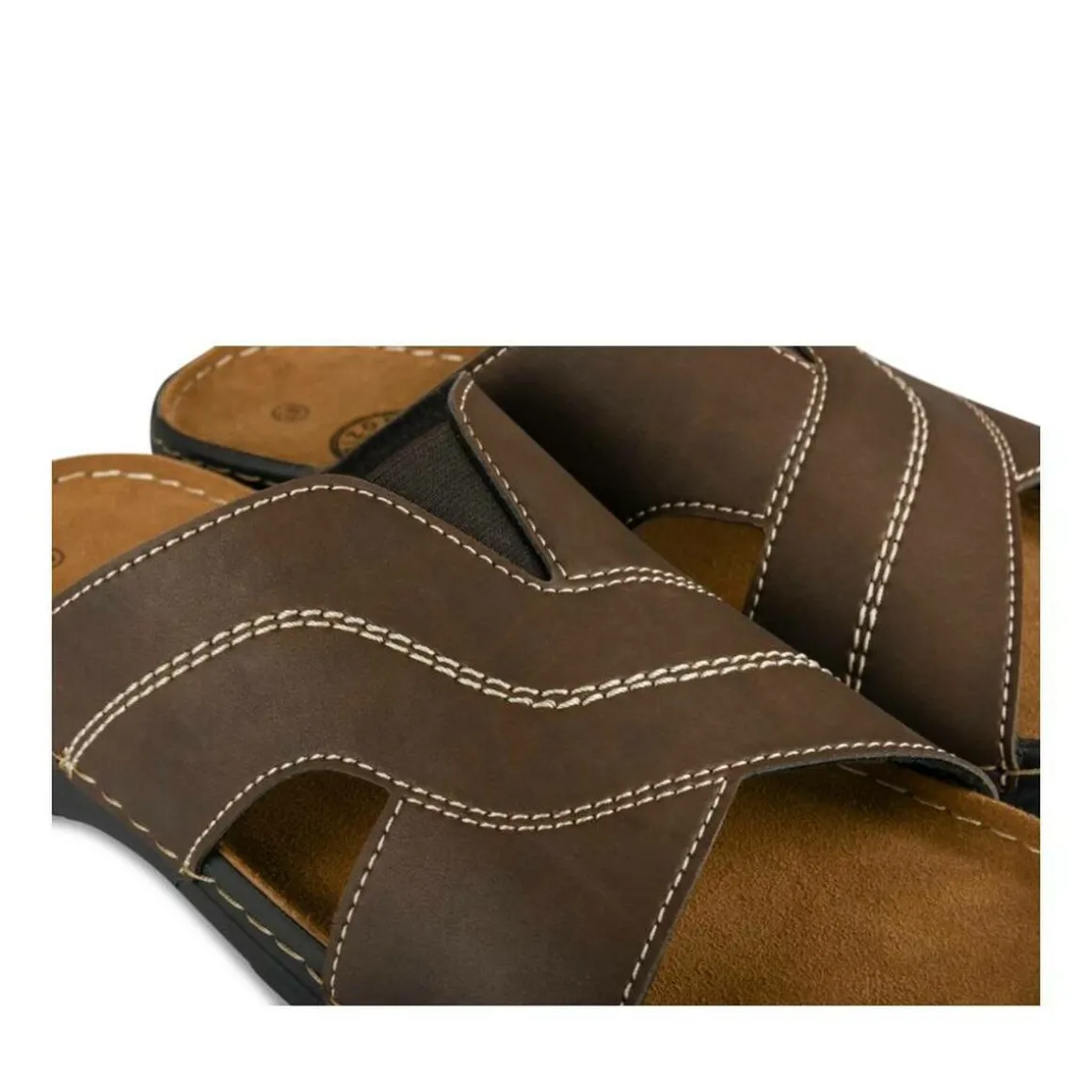 Slippers KASTANJEBRUIN